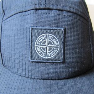 Black 5 Panel Stone Island Hat (worn less than 5 times)